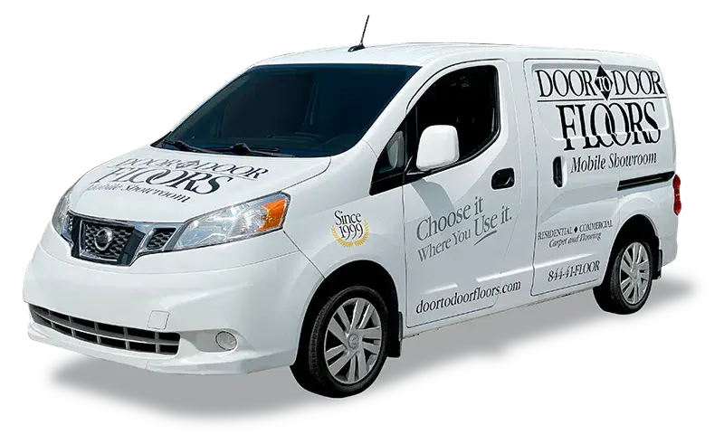 Mobile showroom truck at DOOR TO DOOR FLOORS